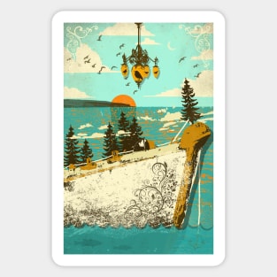 VINTAGE SHIP Sticker